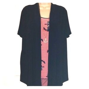 Cute Business/ Casual  Blue short sleeve Jacket